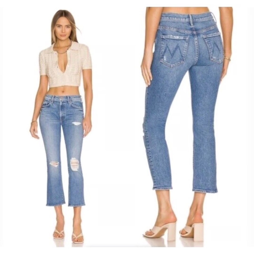 MOTHER Blue Ankle & Cropped Jeans